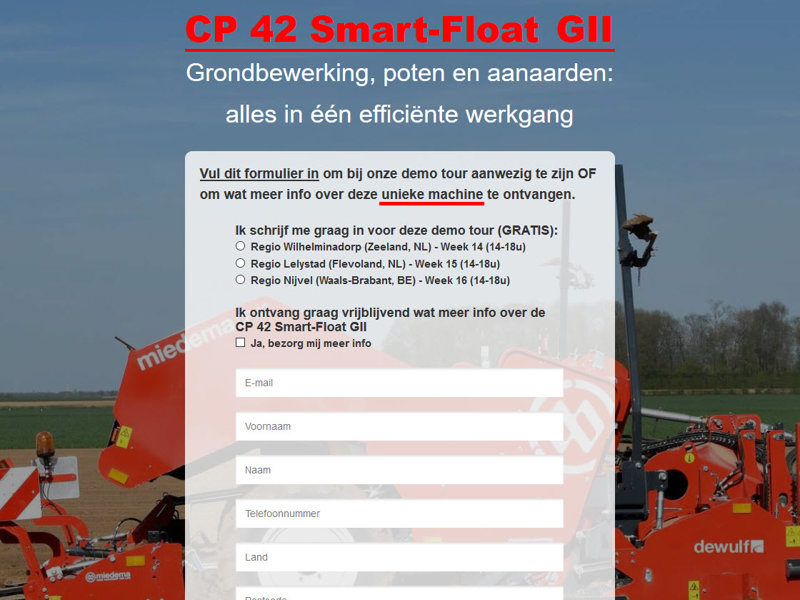 Nieuwe CP 42 Smart-Float GII: exclusieve demo tour 2019 (Nederland & België)