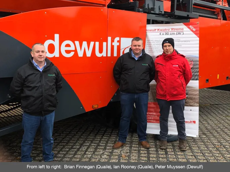 Dewulf appoints Quaile Machinery as its full-line dealer for Ireland