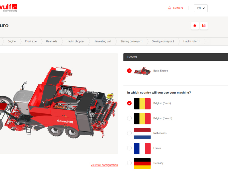 Dewulf launches state-of-the-art configurator